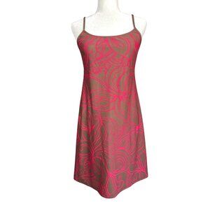 Athleta Swim Dress Medium Sport‎ Performance Active Outdoor Summer Brown Pink